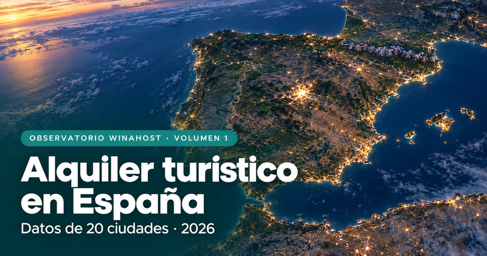 Portada del Observatorio Winahost: Alquiler turístico en España · 2026